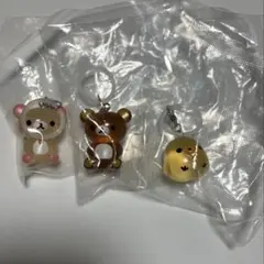 リラックマ　クリアマスコットチャーム　めじるしアクセサリー　ガチャ　コリラックマ