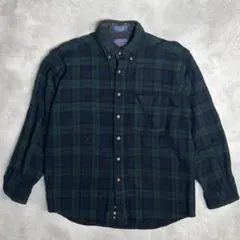 《良配色》 90s Pendleton ウールシャツ L ブラックウォッチ
