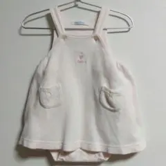 ファミリア　ワンピース型ロンパース　ピンク　うさぎ　80
