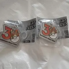 ポケモン メタルチャーム 30周年 ヒトカゲ2匹セット