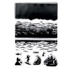 クリアスタンプ1833：海《おまとめご購入で20%OFF！》