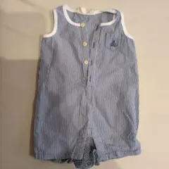 baby GAP ストライプロンパース 0-3ヶ月