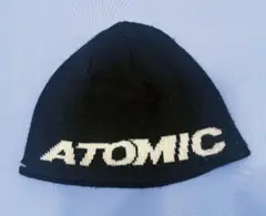 ATOMIC 黒 ニット帽
