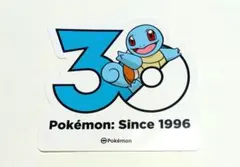 【韓国限定】ポケモン 30周年記念ステッカー ゼニガメ