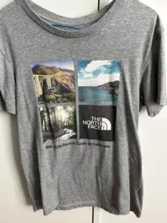 THE NORTH FACE 風景プリント Tシャツ Lサイズ グレー