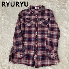 RYU RYU フランネルシャツ　長袖