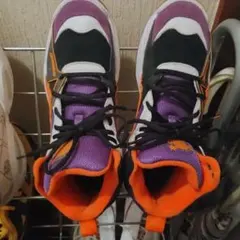 PUMA - ハイカットスニーカー 紫/オレンジ/黒 US 9.5