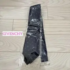 未開封【GIVENCHY/ジバンシィ】ネクタイ/紺/ネイビー/ロゴ柄