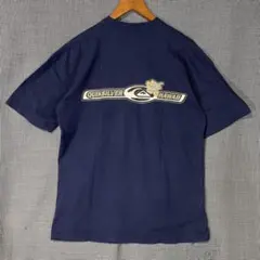 QUIKSILVER Tシャツ 半袖 ネイビー 90s USA製 シングルステッ - メルカリ