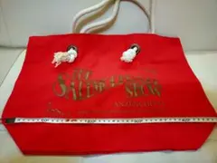 玉置浩二ソルトモデラーㇳショーツアーバッグ赤 トートバッグ ロープハンドル付き