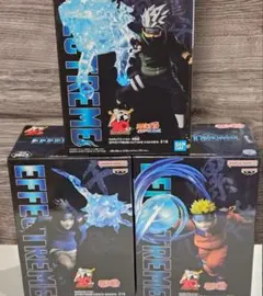 完全未開封 ナルト サスケ カカシ フィギュア 3点セット　エフェクト