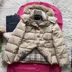 バーバリーロンドン ダウンジャケット フォックス ノバチェック 3way