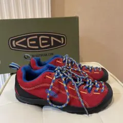 【美品】KEEN JASPER ジャスパー 23.5cm レッド×ブルー