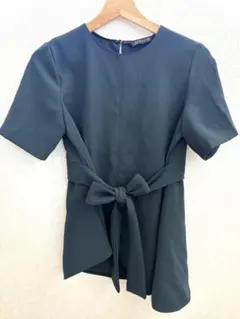 ZARA WOMAN ダークグリーン チュニック 半袖