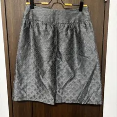 美品 HANAE MORI レディース 膝丈 スカート グレーのサムネイル