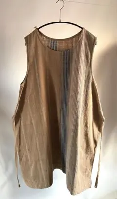 うさとの服 美品ストライプ柄 ノースリーブ チュニック - メルカリ