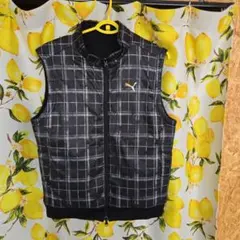 プーマ リバーシブル中綿ベスト メンズ M ゴルフウェア
