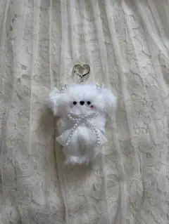モール人形·͜·♡ モールドール　韓国　　犬　チャーム　キーホルダー