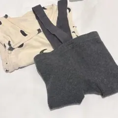 美品　konoha 月模様ロンパース＆レギンスセット 66