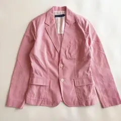 美品✨Ralph Lauren ピンストライプ テーラードジャケット 赤　白