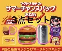 最終値下 新品未使 マクドナルド　3点セット サマーチャンスバッグ2025一部
