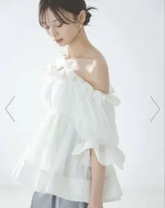 ミースロエ【洗える】ワッシャーサテンレースキャミ（IVR）新品・タグ