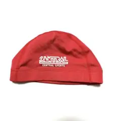 セントラルスポーツ　スイミングキャップ　赤