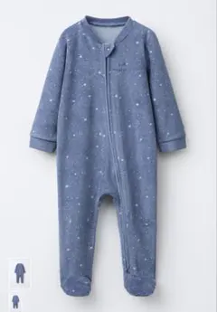 ZARA グレー 星柄ロンパース 6-9ヶ月