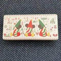 ミッキー クリスマスデザイン 缶