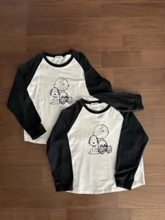 《2枚セット》スヌーピー ロンT ラグラン　140と130 おそろい