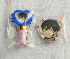 あんスタ スタフォニ ミニペンライト ハート缶バッジ 氷鷹北斗