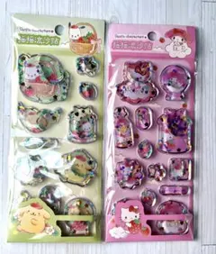 【正規品】サンリオ　ウォーターシール　シャカシャカ　2枚セットポチャッコ　クロミ