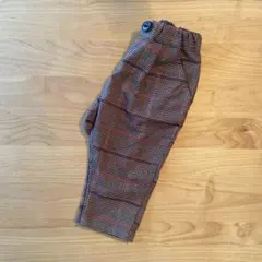 【80cm】グレンチェック柄パンツ