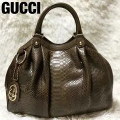 激レア美品✨グッチ トート スーキー パイソン インターロッキング エキゾチック
