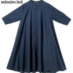 mizuiroind ミズイロインド コットン フレア ロングシャツ 원피스
