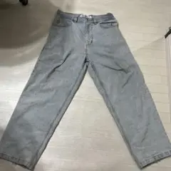BIG BOY グレー デニム ワイドパンツ