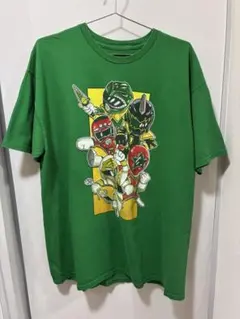サ*ナ様 US古着 Power Rangers グラフィックTシャツ グリーンXのサムネイル