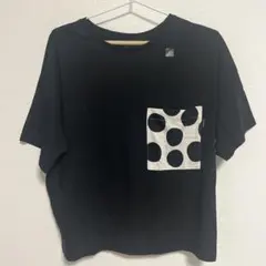 UNIQLO x marimekko ポケットTシャツ ブラック Lのサムネイル
