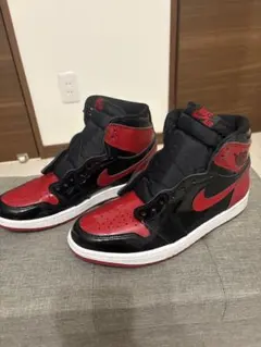 NIKE エアジョーダン1 パテントブレッド 27cmのサムネイル