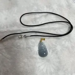 濃い紫翡翠ペンダントネックレス