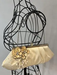 ROPE ロペ　結婚式　パーティバッグ　ショルダー　クラッチ　キラキラ　ビーズ