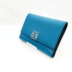 【美品】LOEWE アナグラム バーティカルウォレット スモール 折り財布