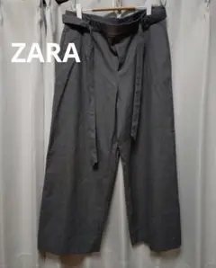 ZARA　ワイド　キュロット　パンツ　半端丈