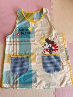 保育士さん❤︎ミニーマウス チェック柄エプロン