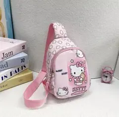 新品未使用　ハローキティ　ボディバッグ　可愛い　ピンク　大容量