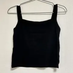 【美品 GU】ジーユー キャミソール パッドなし ブラック Sサイズのサムネイル