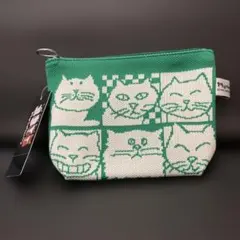 新品タグ付き　マンハッタナーズ　ニットポーチのサムネイル