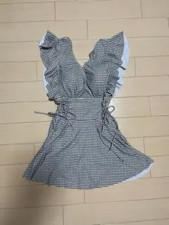 ギンガムチェック柄 ワンピース 水着