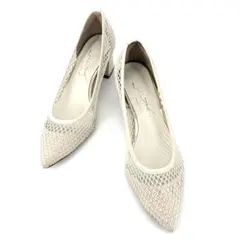 LETALON ルタロン 訳あり メッシュ パンプス ローヒール 23cm