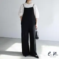 ヘリンボーン ハイウエスト サロペット 24SS シップス ブラック - メルカリ